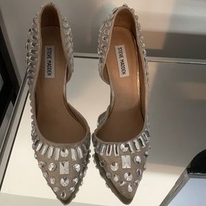 Bling nude heels